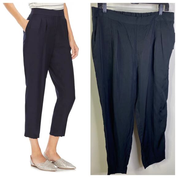 NWT Lauren Ralph Lauren black pleated trousers - Picture 1 of 8